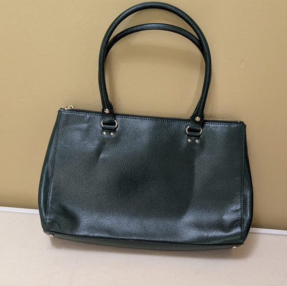 Kate Spade Green Leather Tote Bag - Picture 8 of 9